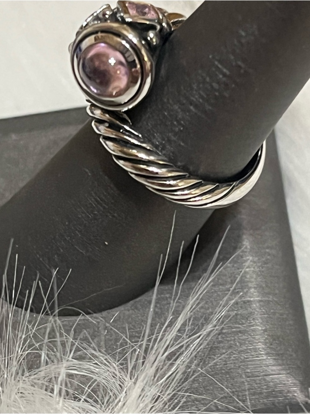 Pink Cable Wrap Around Ring - Picture 4 of 16